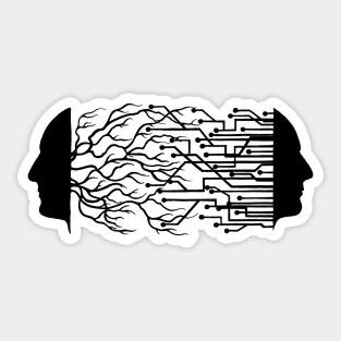 Man vs Machine Sticker